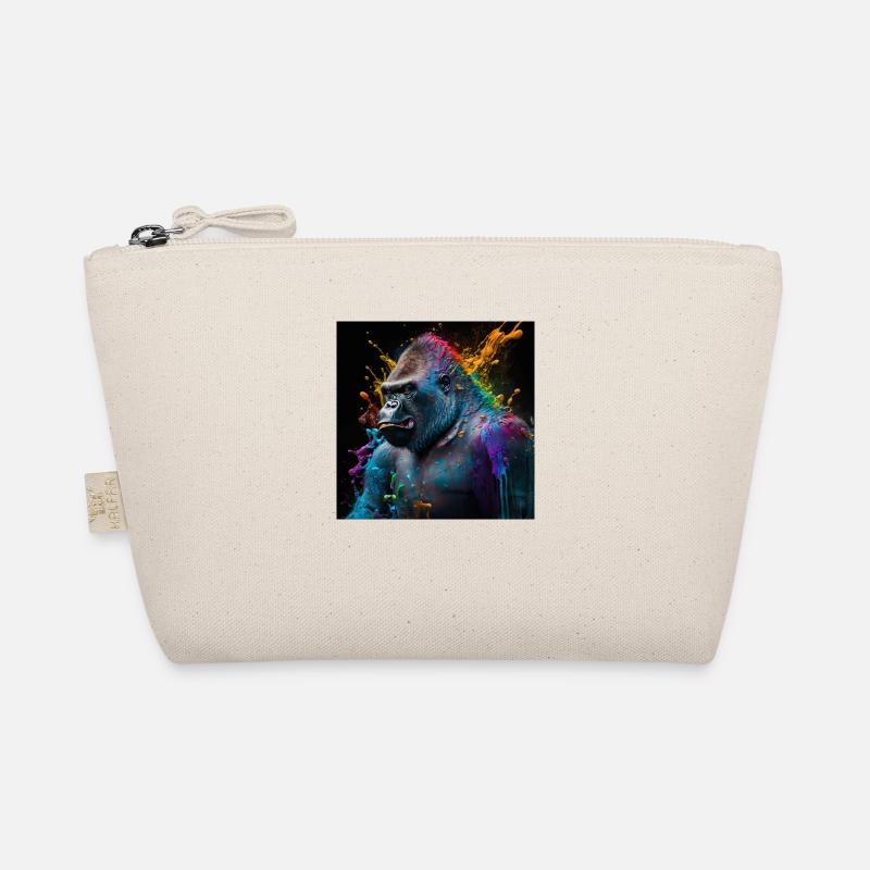 Colored gorilla, unique design Organic Pouch