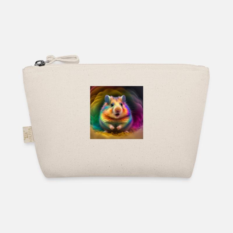 Farbiger Hamster, einzigartiges Design Bio-Täschchen