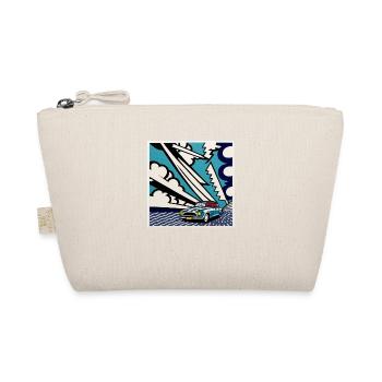 Comic Style Cadillac Gift - Organic Pouch - nature - Front