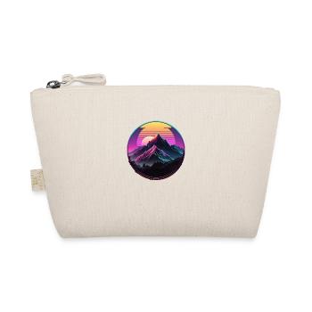 Mount Everest Synthwave - Bio-Täschchen - Natur - Vorne