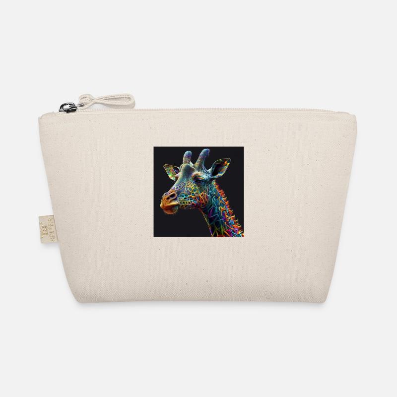 Colored giraffe, unique design Organic Pouch