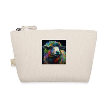 Coloured sheep, unique design - Organic Pouch - nature - Front