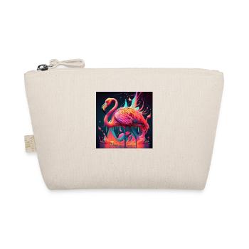 Colored flamingo, unique design - Organic Pouch - nature - Front