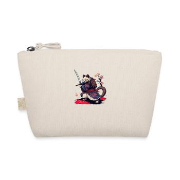 chat samouraï - Trousse biologique - nature - Devant