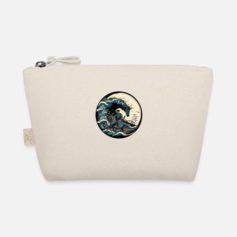 No 6 : Japanese Art Samurai Fighter Ukiyo_e Style Organic Pouch