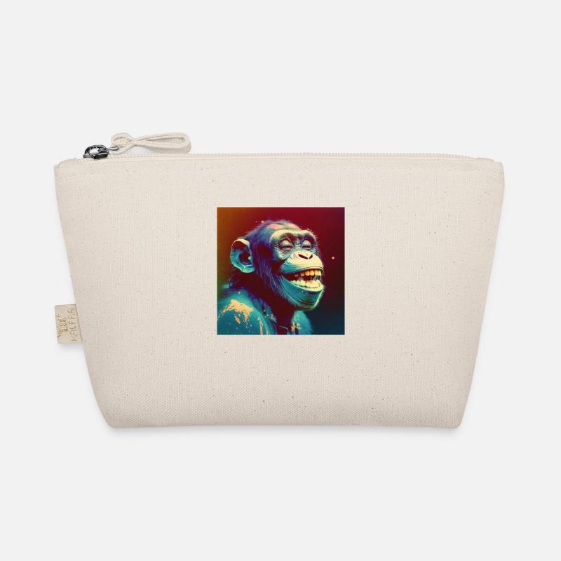 Colored chimpanzee / monkey, unique design Organic Pouch