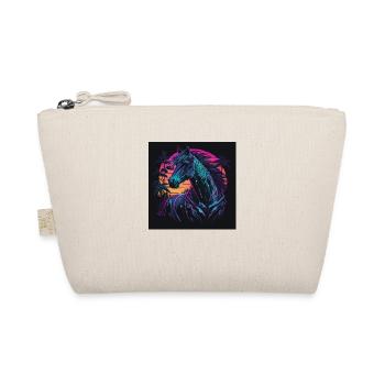 Cheval aux couleurs néon, synthwave / 80s - Trousse biologique - nature - Devant