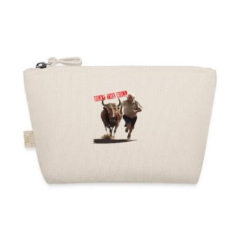 Rentner Stier Beat the Bull Geschenk - Bio-Täschchen - Natur - Vorne