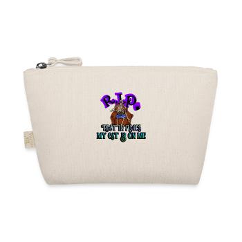 RIP rest in peace my cat is on me - Organic Pouch - nature - Front