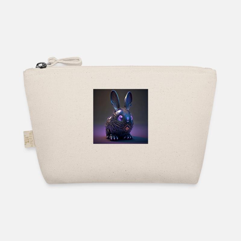 Cyber Punk Osterhase - "Easterpunk" - Bio-Täschchen - Natur
