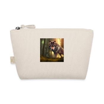 Wolf - Organic Pouch - nature - Front