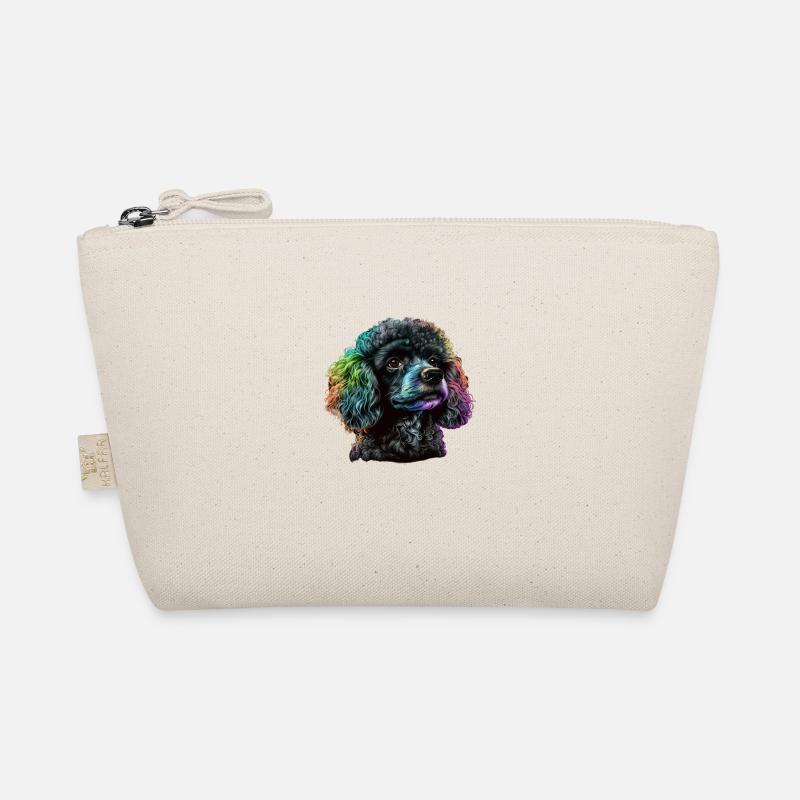 BEAUTIFUL POODLE - DOG - EAR COLORS - GIFT Organic Pouch