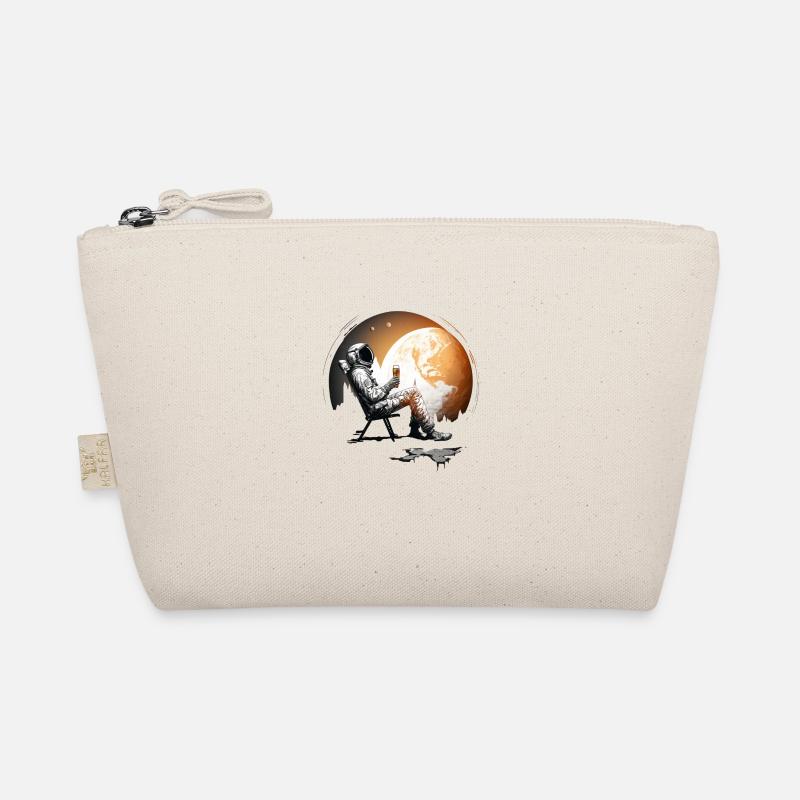 Relax Space Astronaut with beer Organic Pouch