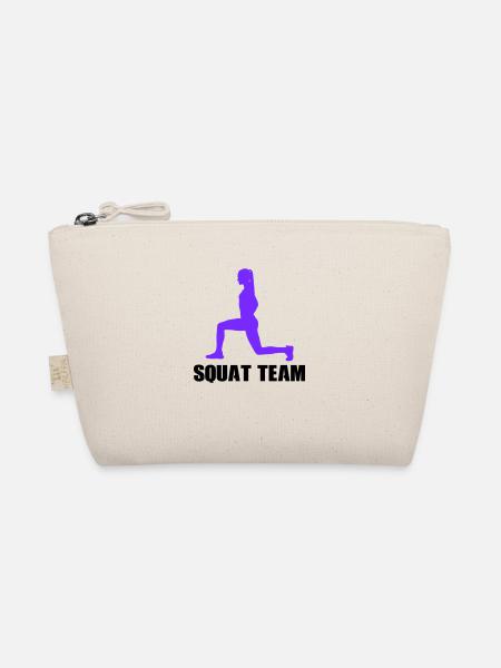 woman squat team - Bio-Täschchen - Natur - Vorne