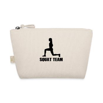 Woman Squat Team - Organic Pouch - nature - Front