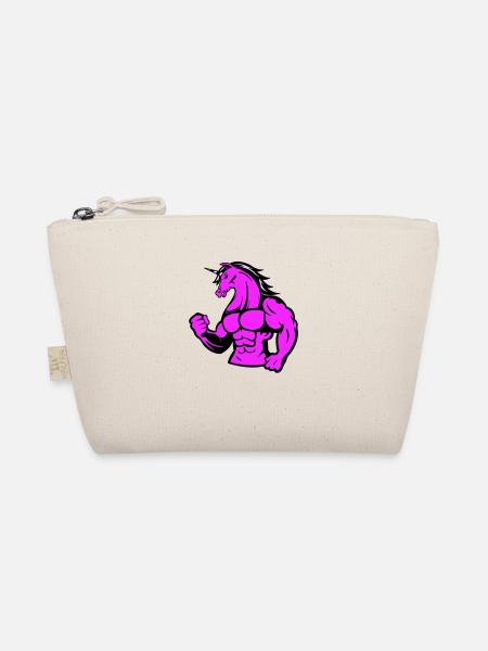 strong unicorn - Organic Pouch - nature - Front