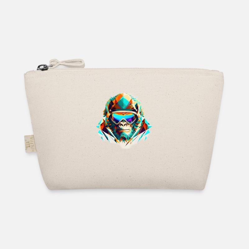 Cool gorilla skier Organic Pouch
