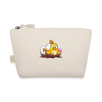 Mignon petit poussin de Pâques dans le nid - Trousse biologique - nature - Devant