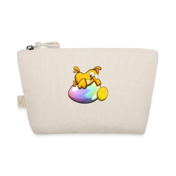 Mignon petit poussin de Pâques avec des œufs de Pâques - Trousse biologique - nature - Devant