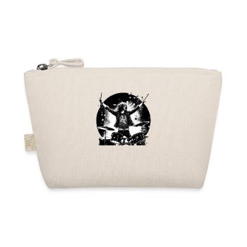 Drummer crazy boy - Bio-Täschchen - Natur - Vorne