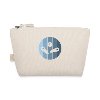 Flipperkugel Flipperfinger blau Flipperautomat - Bio-Täschchen - Natur - Vorne