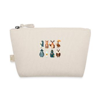 Animals of the forest with beer simple, sweet and funny - Organic Pouch - nature - Front