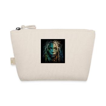 Face woman dreadlocks n°12 - Organic Pouch - nature - Front