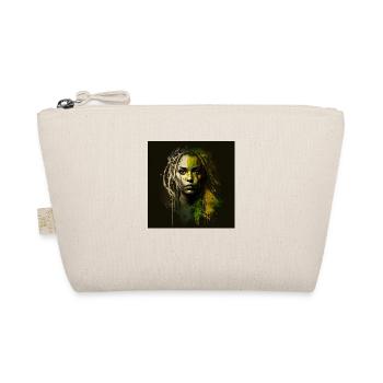 Face woman dreadlocks n°11 - Organic Pouch - nature - Front