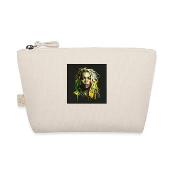 Face woman dreadlocks n°2 - Organic Pouch - nature - Front
