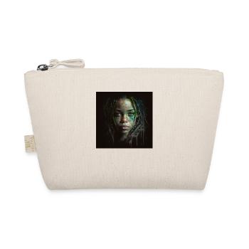 Face woman dreadlocks n°1 - Organic Pouch - nature - Front