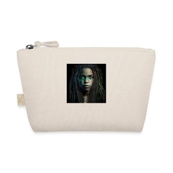 Face woman dreadlocks n°10 - Organic Pouch - nature - Front