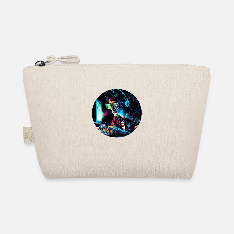 Futuristic 80s Retro Trash PC Nerd Organic Pouch