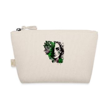 Beautiful plants lady as ink sketch - Organic Pouch - nature - Front