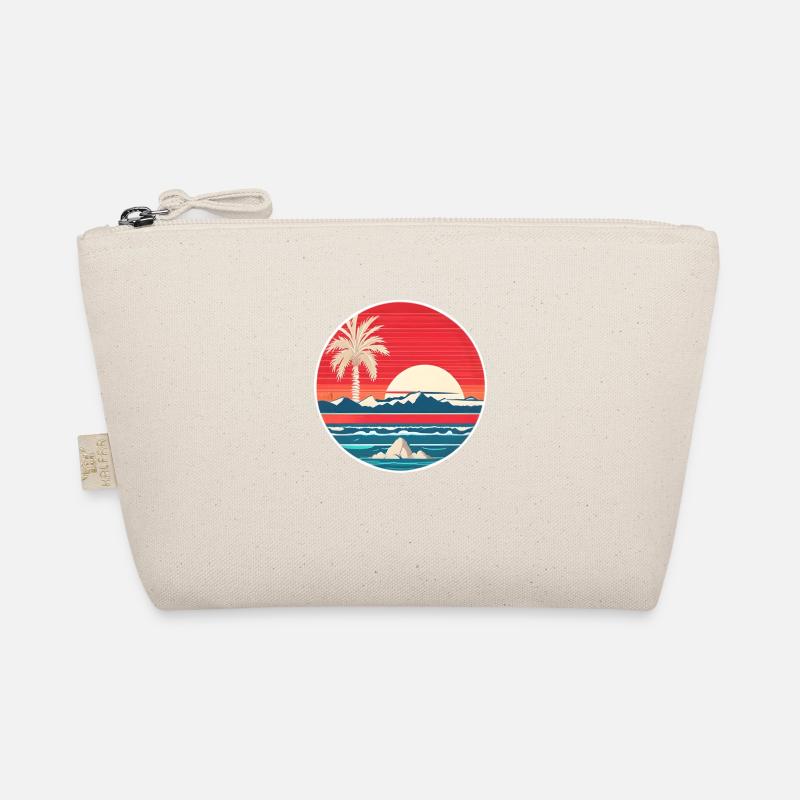 Vintage Strandlandschaft LB Bio-Täschchen