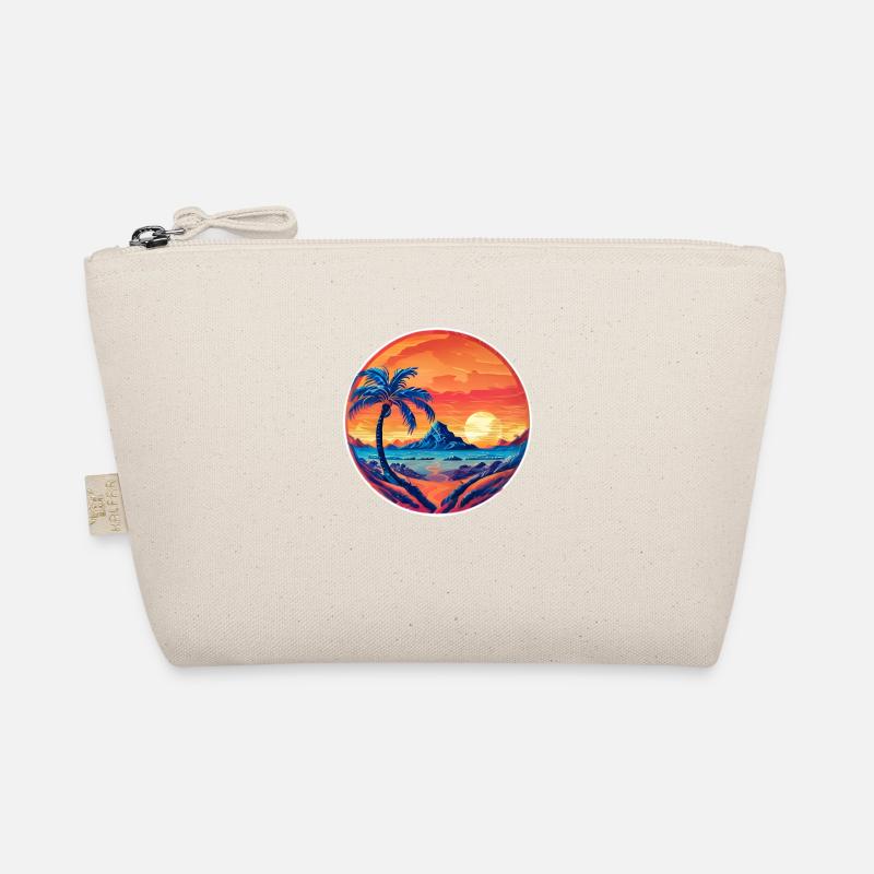 Vintage Beach Landscape complement - Organic Pouch - nature