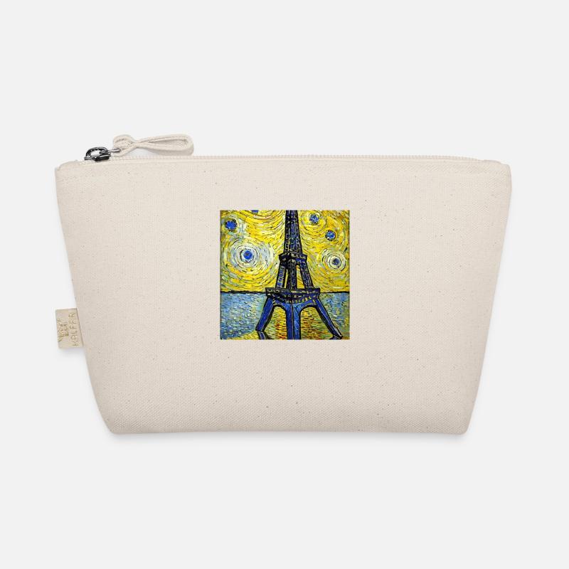 Paris Eiffelturm van gogh - Bio-Täschchen - Natur