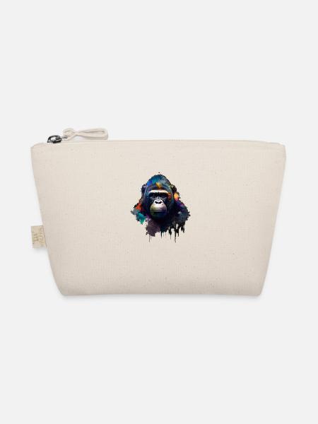 Abstract Gorilla n°2 - Organic Pouch - nature - Front