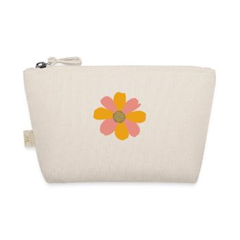 Fleur rose orangé - Trousse biologique - nature - Devant