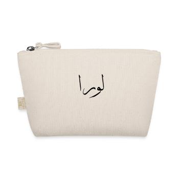 Arabische Kalligraphie | Name: Laura - Bio-Täschchen - Natur - Vorne