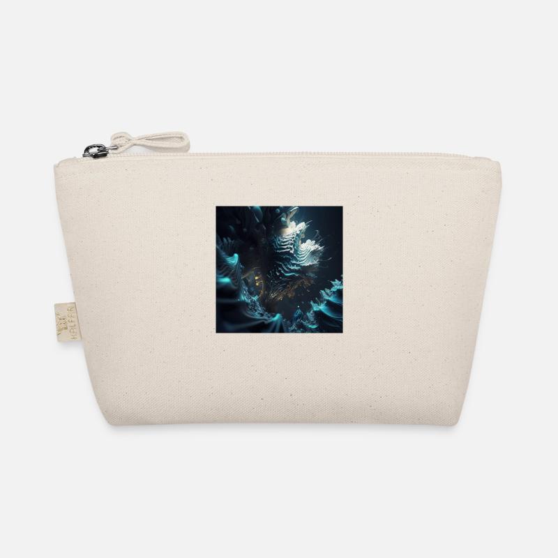 Abstract Skull n°9 Organic Pouch