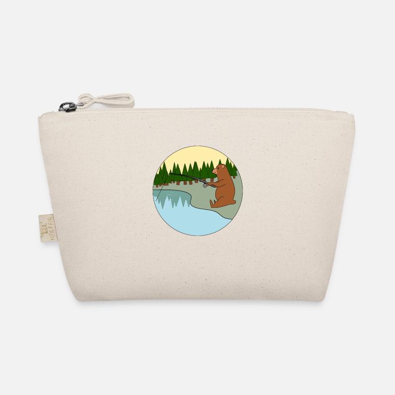 Fishing bear Organic Pouch