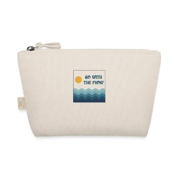 Go with the Flow - Bio-Täschchen - Natur - Vorne