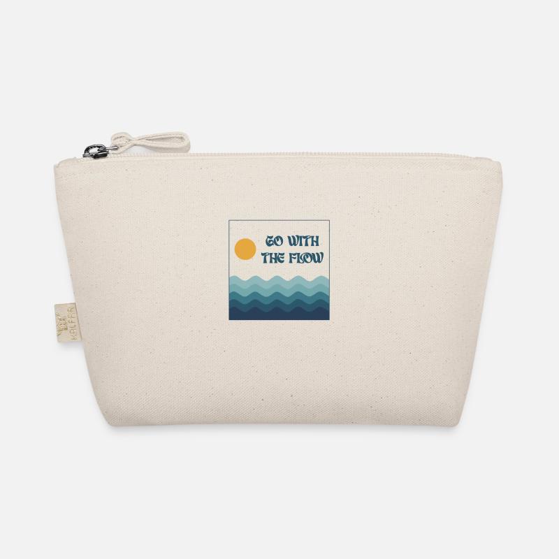 Go with the Flow - Bio-Täschchen - Natur