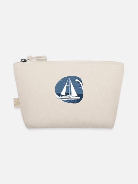 Sailing Sailing Sailboat Sailing Ship - Organic Pouch - nature