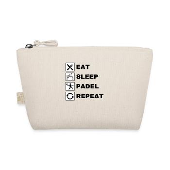 Eat Sleep Padel Repeat - Bio-Täschchen - Natur - Vorne