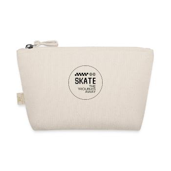SKATE THE TROUBLES AWAY - Bio-Täschchen - Natur - Vorne