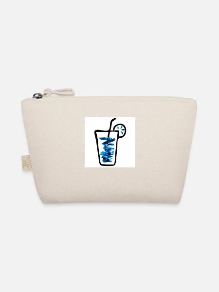 Drink blue - Bio-Täschchen - Natur - Vorne