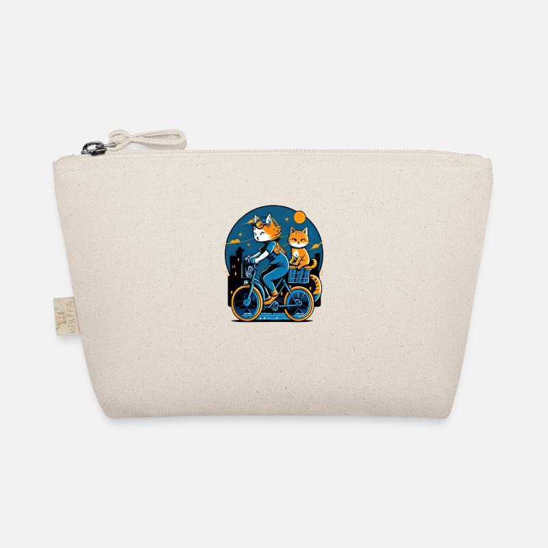Cool Comic Cats fait du vélo Trousse biologique