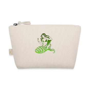 Siren Mythical Retro Sea Mermaid Princess neon - Organic Pouch - nature - Front