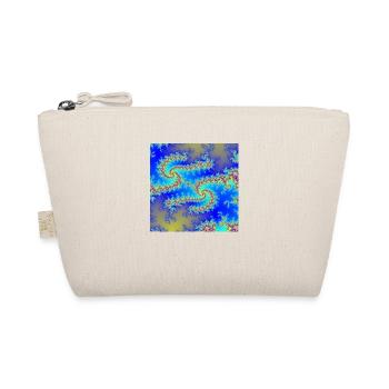 00034 Fractal seahorse blue - Organic Pouch - nature - Front